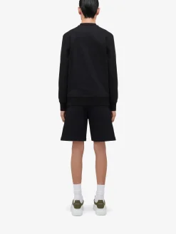 Flash Sale Alexander McQueen Men's Warped Logo Shorts in Black