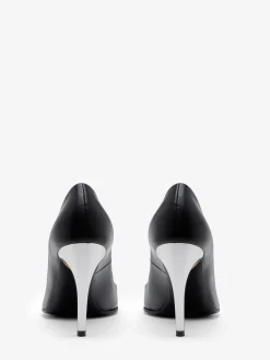 Cheap Alexander McQueen Women's Armadillo Pump in Black/Silver/Gold
