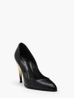 Cheap Alexander McQueen Women's Armadillo Pump in Black/Silver/Gold