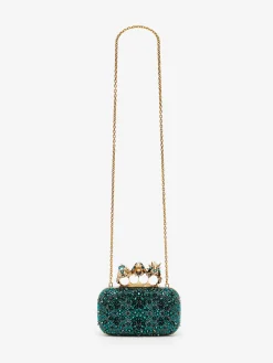 Flash Sale Alexander McQueen Women's Bosch Knuckle Clutch in Emerald
