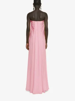 Best Alexander McQueen Women's Bustier Evening Dress in Pale Pink