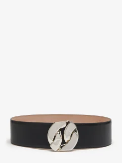 Sale Alexander McQueen Women's Chain Link Waist Belt in Black