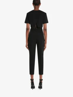 Store Alexander McQueen Women's Corset T-shirt in Black