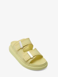 Online Alexander McQueen Women's Hybrid Slide in Anise/Silver