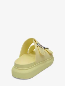 Online Alexander McQueen Women's Hybrid Slide in Anise/Silver