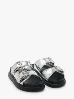 Best Alexander McQueen Women's Hybrid Slide in Silver