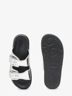 Best Alexander McQueen Women's Hybrid Slide in Silver