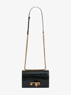 Best Sale Alexander McQueen Women's Jewelled Satchel in Black