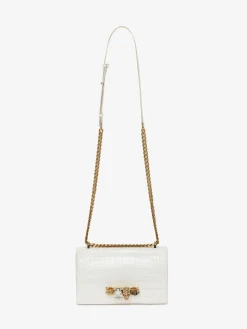 Cheap Alexander McQueen Women's Jewelled Satchel in Deep Ivory
