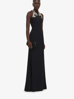 Online Alexander McQueen Women's Knuckle Clutch in Black