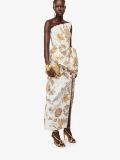 Fashion Alexander McQueen Women's Knuckle Clutch in Gold