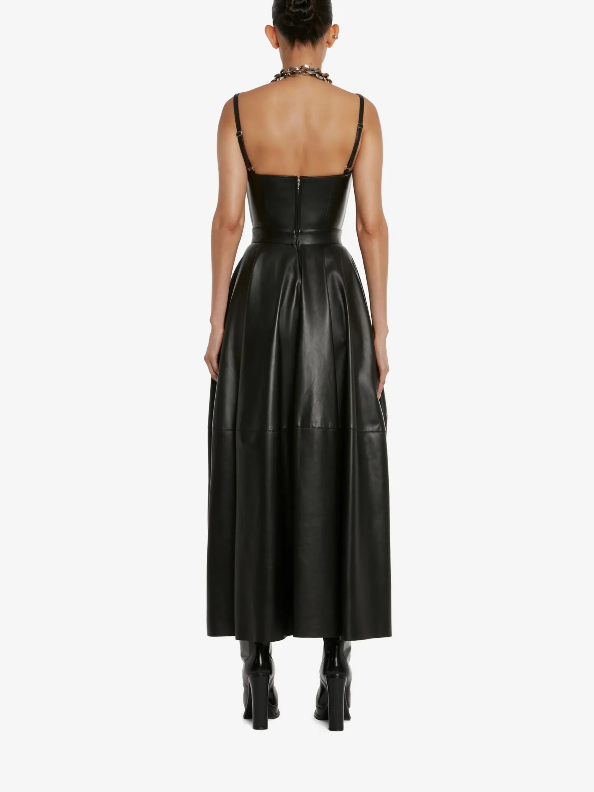 Flash Sale Alexander McQueen Women's Leather Corset Top in Black