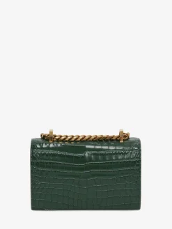 Outlet Alexander McQueen Women's Mini Jewelled Satchel in Emerald