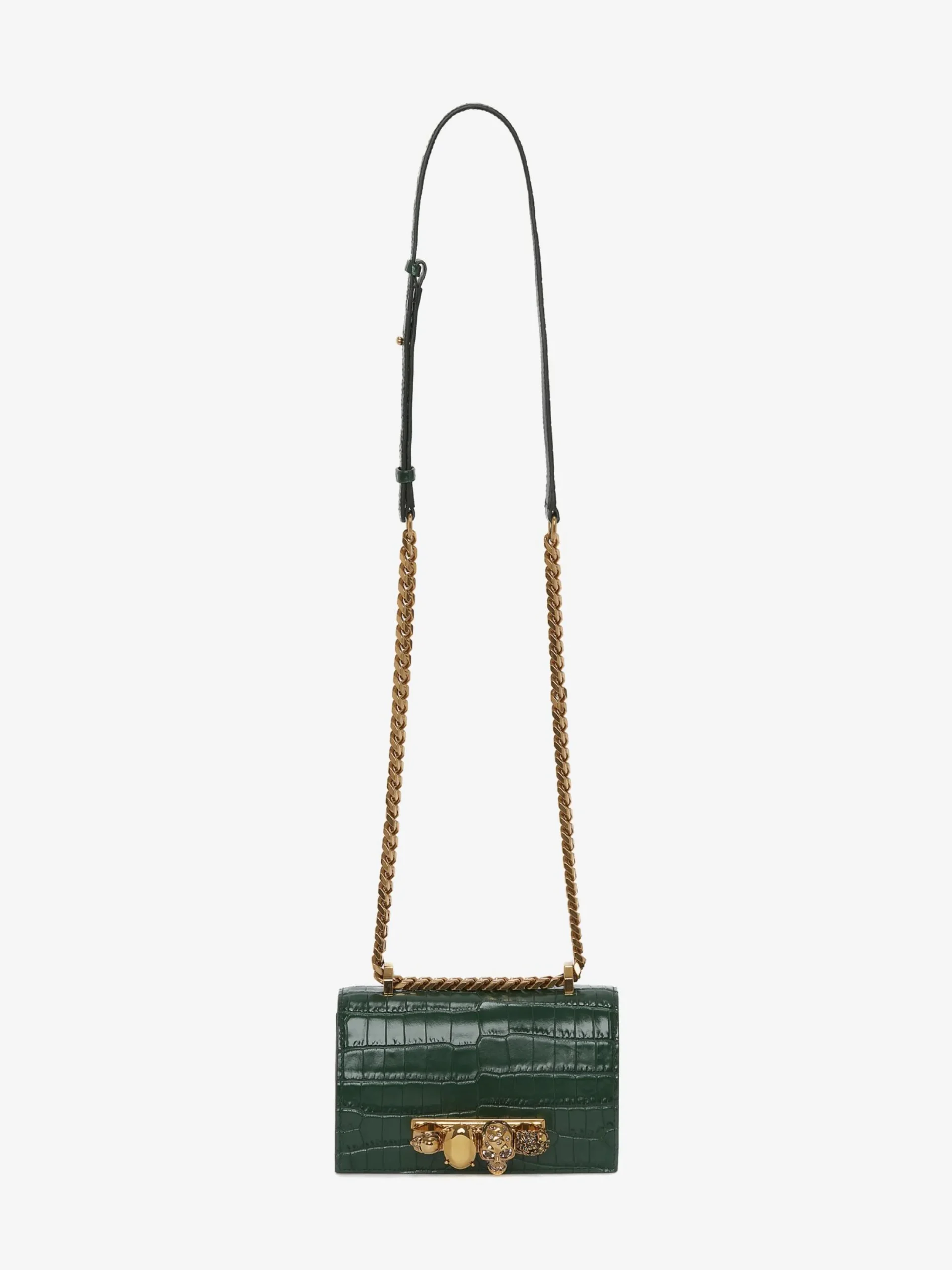 Outlet Alexander McQueen Women's Mini Jewelled Satchel in Emerald