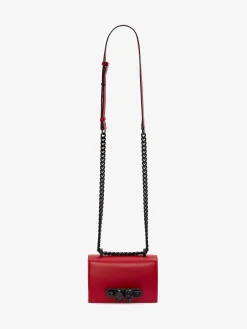 Cheap Alexander McQueen Women's Mini Jewelled Satchel in Welsh Red