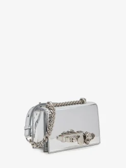 Hot Alexander McQueen Women's Mini Jewelled Satchel in Silver