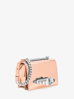 New Alexander McQueen Women's Mini Jewelled Satchel in Copper