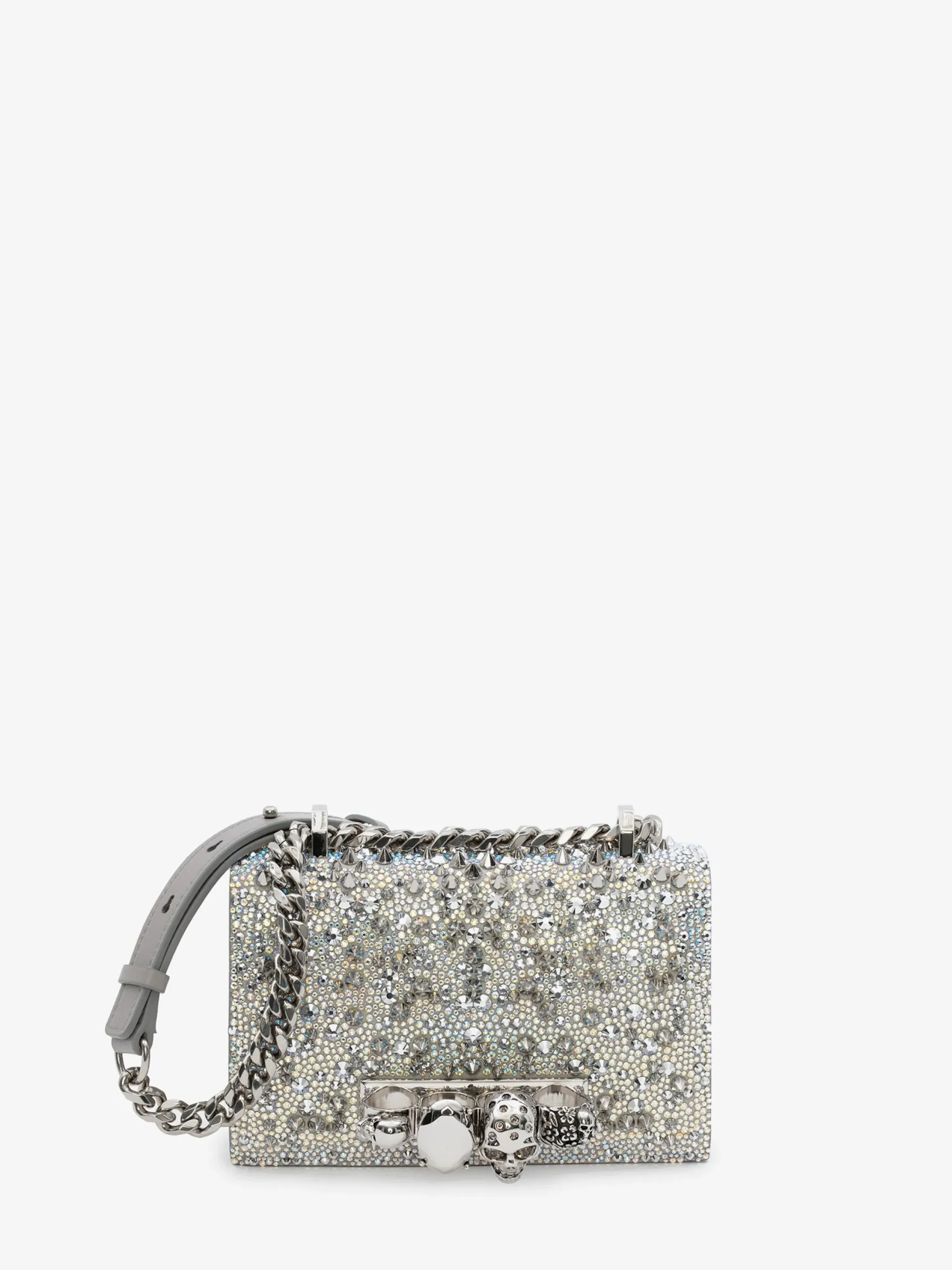 Flash Sale Alexander McQueen Women's Mini Jewelled Satchel in White