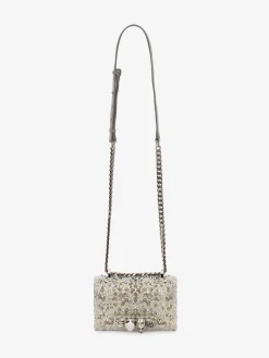 Flash Sale Alexander McQueen Women's Mini Jewelled Satchel in White