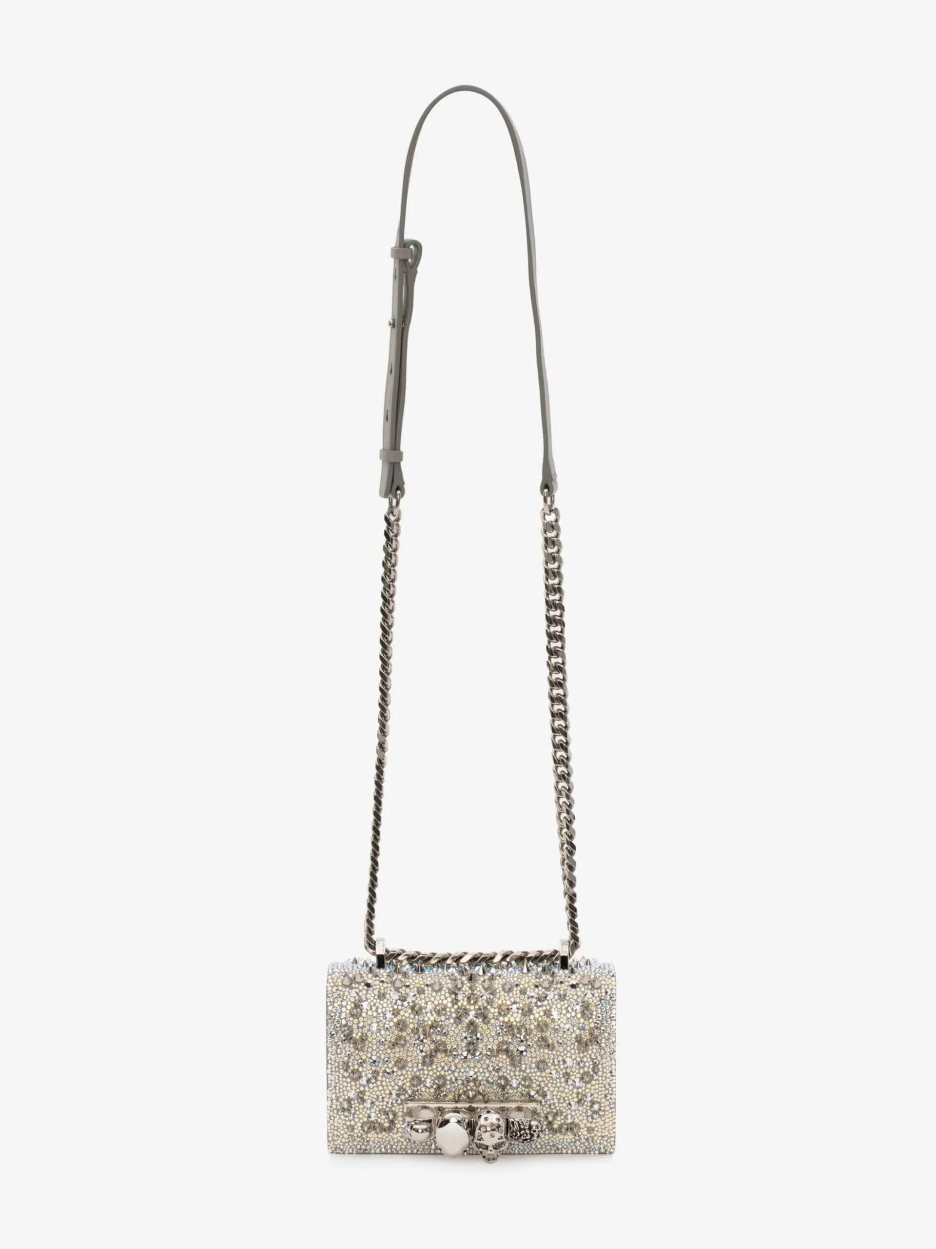 Flash Sale Alexander McQueen Women's Mini Jewelled Satchel in White