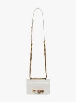 Online Alexander McQueen Women's Mini Jewelled Satchel in Deep Ivory