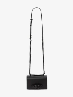 Outlet Alexander McQueen Women's Mini Jewelled Satchel in Black
