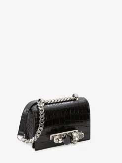 Online Alexander McQueen Women's Mini Jewelled Satchel in Black