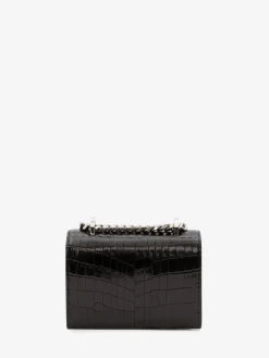 Online Alexander McQueen Women's Mini Jewelled Satchel in Black