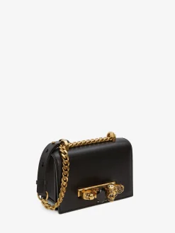 Clearance Alexander McQueen Women's Mini Jewelled Satchel in Black