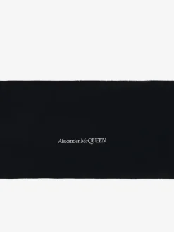 Shop Alexander McQueen Women's Orchid Monarch Scarf in Black/Ivory