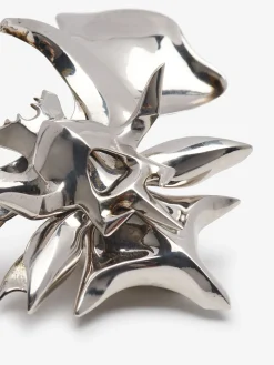 Online Alexander McQueen Women's Orchid Ring in Antique Silver