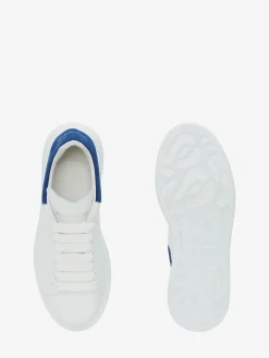 Flash Sale Alexander McQueen Women's Oversized Sneaker in White/Paris Blue