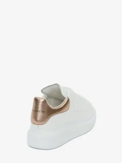 Hot Alexander McQueen Women's Oversized Sneaker in White/Rose Gold