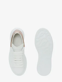 Hot Alexander McQueen Women's Oversized Sneaker in White/Rose Gold
