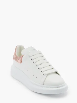 Cheap Alexander McQueen Women's Oversized Sneaker in White/Clay