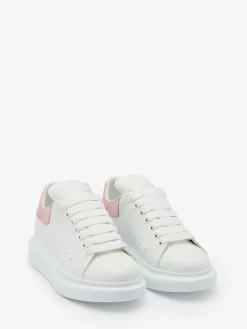 Sale Alexander McQueen Women's Oversized Sneaker in White/Clay