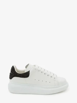 Best Alexander McQueen Women's Oversized Sneaker in White/Jet Black