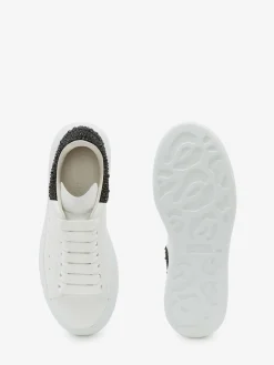 Best Alexander McQueen Women's Oversized Sneaker in White/Jet Black