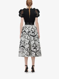 Best Sale Alexander McQueen Women's Ruffle Detail T-shirt in Black
