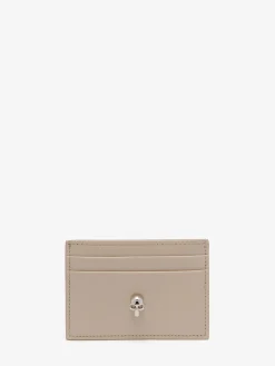 Best Alexander McQueen Women's Skull Card Holder in Camel