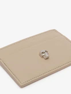 Best Alexander McQueen Women's Skull Card Holder in Camel