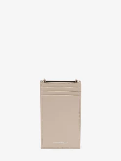 Best Alexander McQueen Women's Skull Phone Case With Chain in Camel