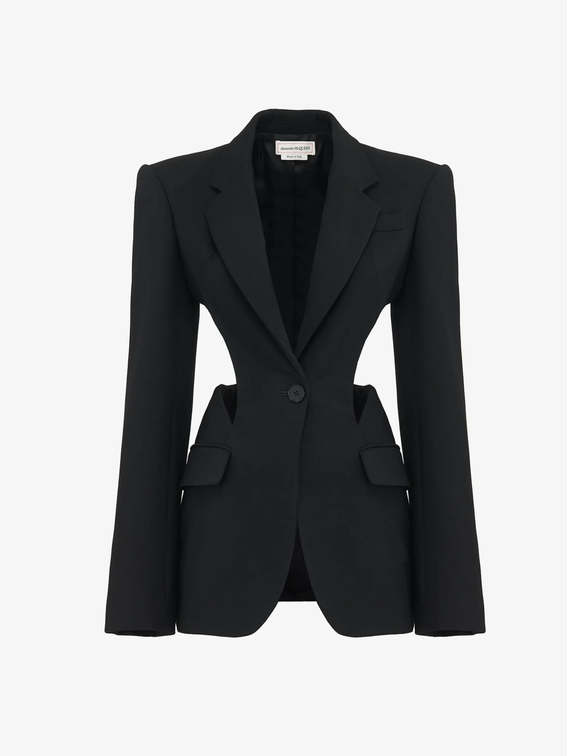 Best Sale Alexander McQueen Women's Slashed Single-breasted Jacket in Black