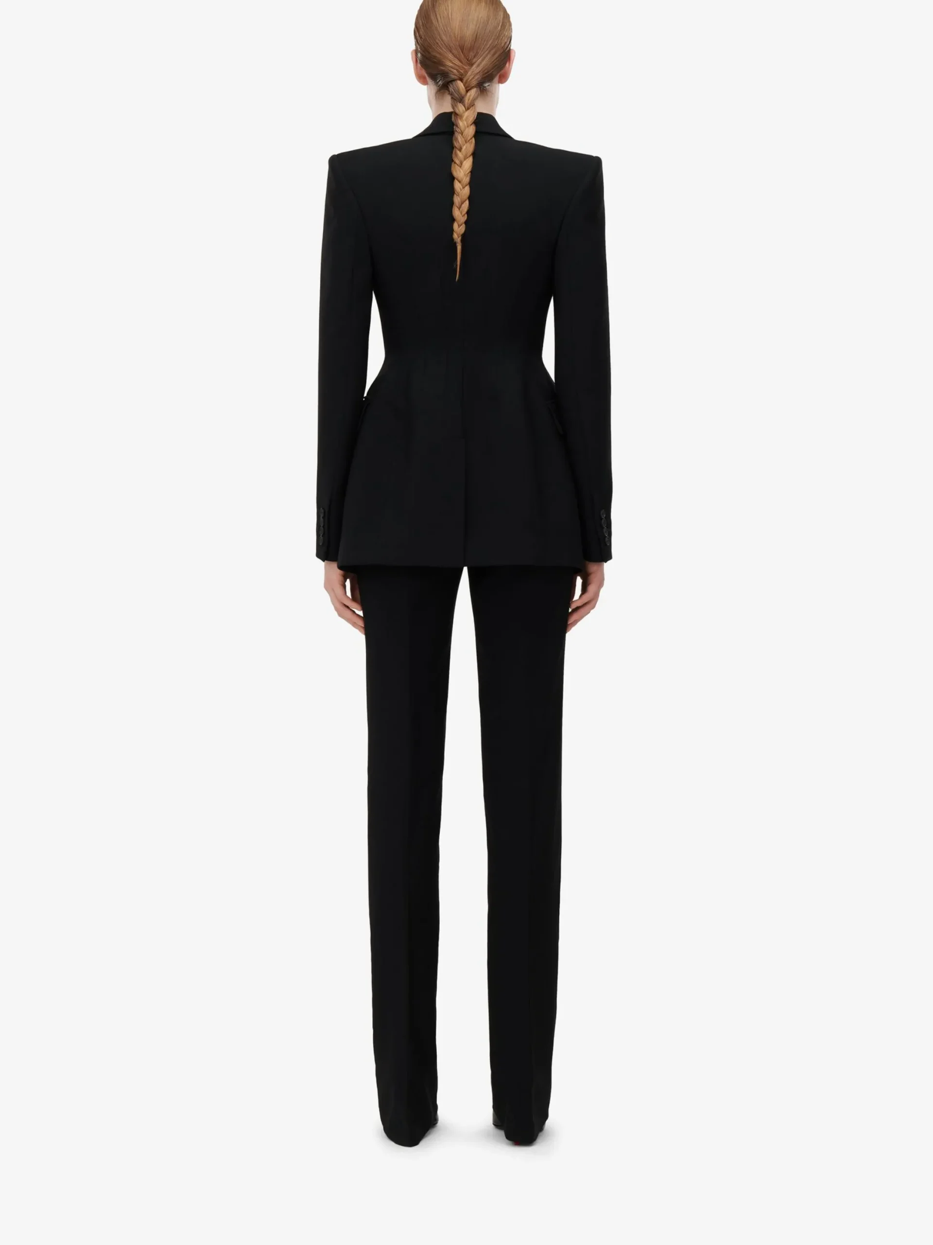 Best Sale Alexander McQueen Women's Slashed Single-breasted Jacket in Black