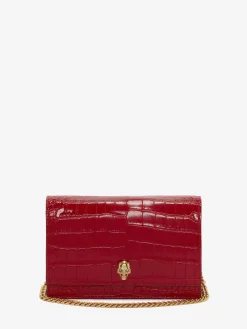 Hot Alexander McQueen Women's Small Skull Bag in Deep Red
