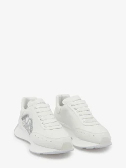 Fashion Alexander McQueen Women's Sprint Runner in White/Silver