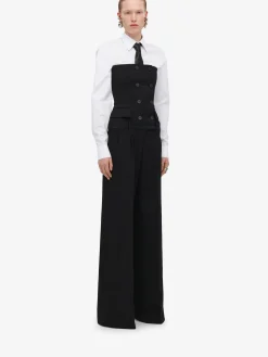Cheap Alexander McQueen Women's Tailored All-in-one in Black