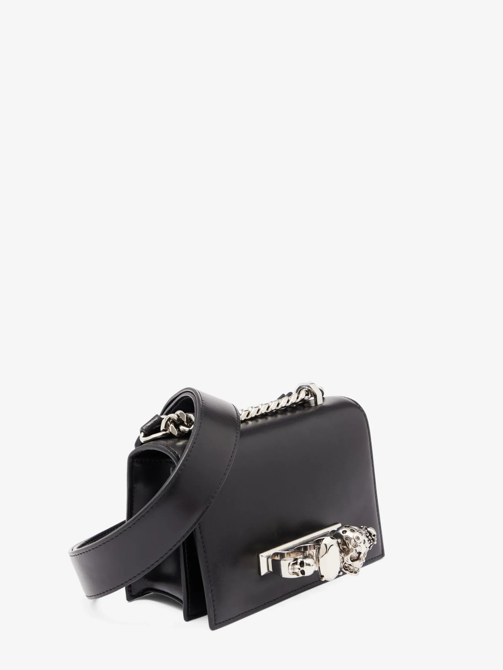 Cheap Alexander McQueen Women's The Biker Mini Jewelled Satchel in Black