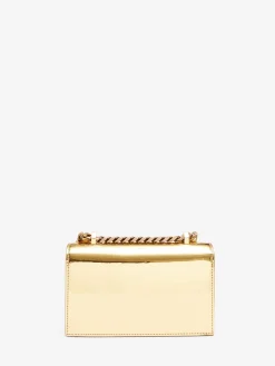 Best Alexander McQueen Women's The Biker Mini Jewelled Satchel in Gold
