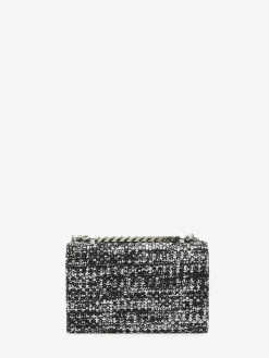 Best Alexander McQueen Women's The Biker Mini Jewelled Satchel in Black/White